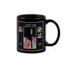 Creative ceramic mugs, hot water color-changing cups, nostalgic classic Pac-Monster thermosensitive cups, Tetris tea cups details Picture